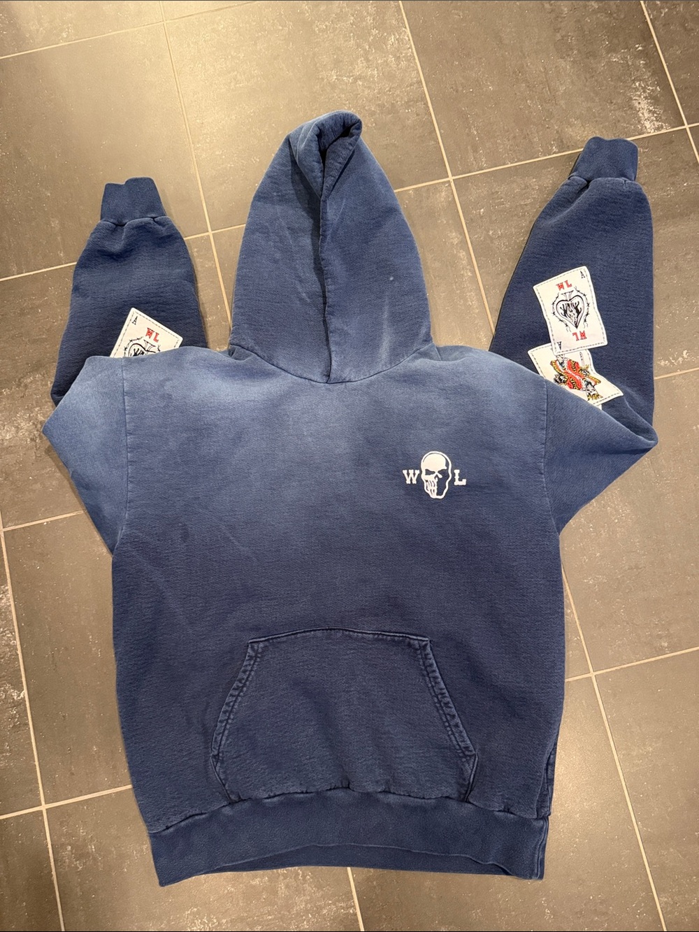 Warren Lotas Navy Graphic Hoodie size large - Picture 2 of 3